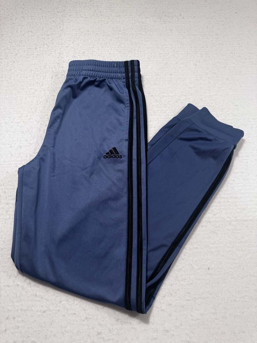 Adidas Tricot Jogger Pants Size L 14/16 Blue Black